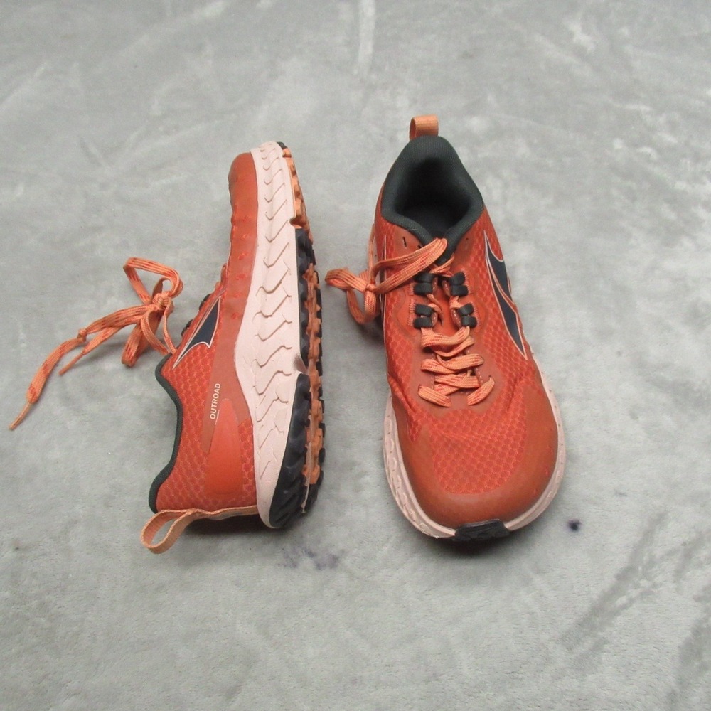 Altra Womens 6 Running Shoes Orange Outroad Trail Athletic Sneakers Comfort Gym
